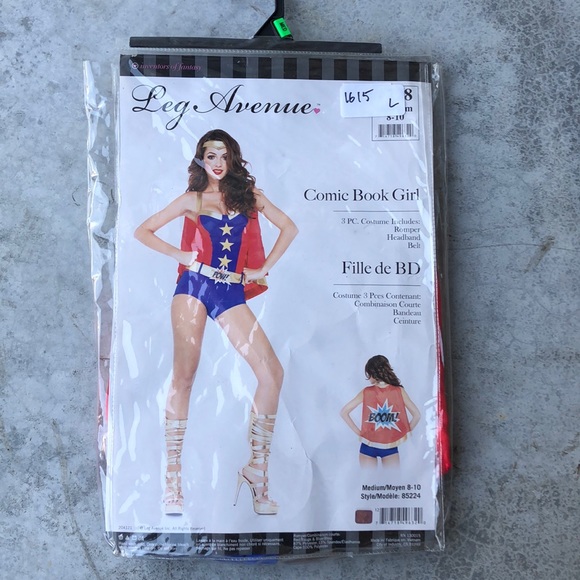 Comic Book Girl Adult Costume! New! - Picture 2 of 5